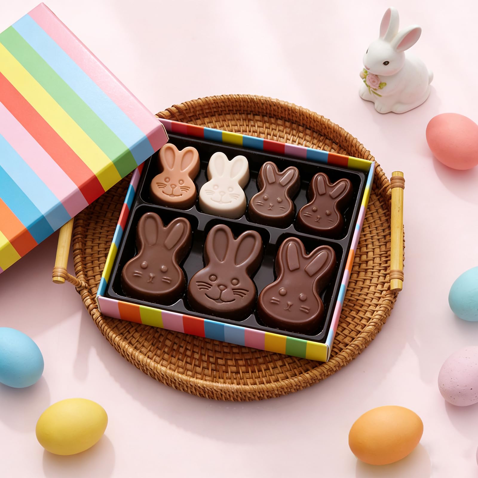 Easter bunny silicone mold used for chocolate candy and jelly