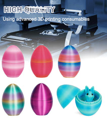Easter bunny egg stuffer colorful décor for desk or shelf
