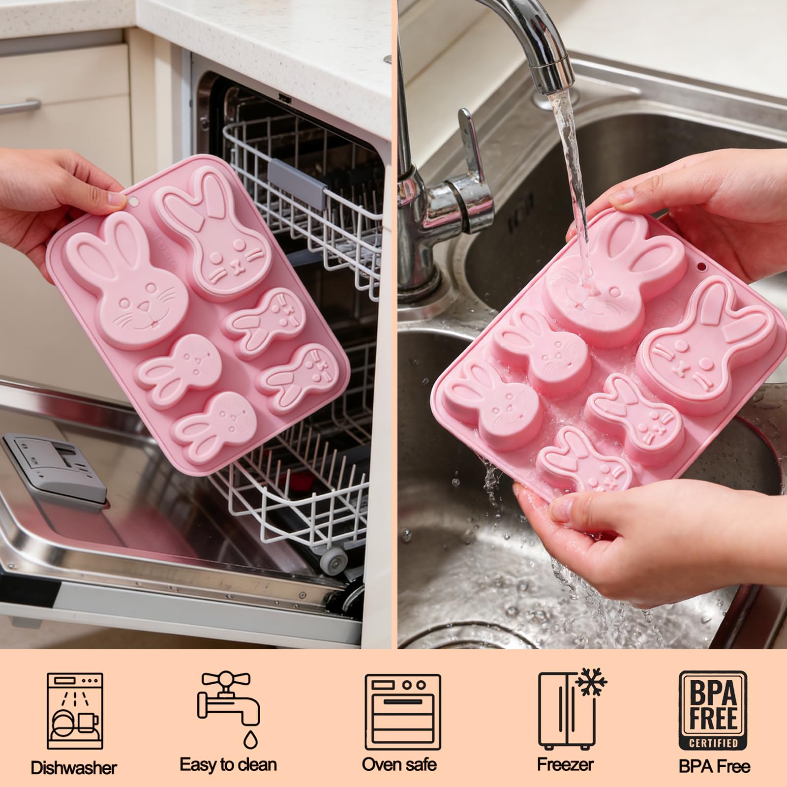 Gift-ready Easter baking mold set for home use