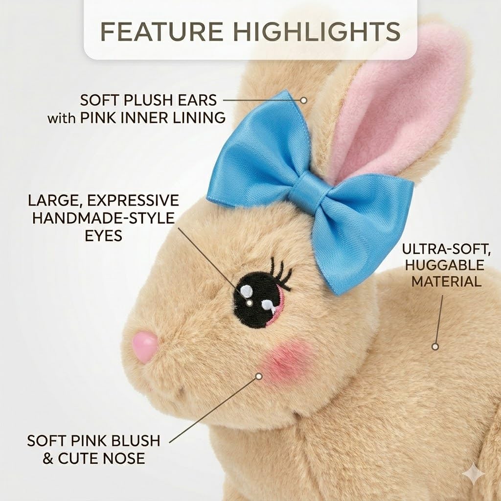 Easter Bunny Toy rabbit interactive features close up