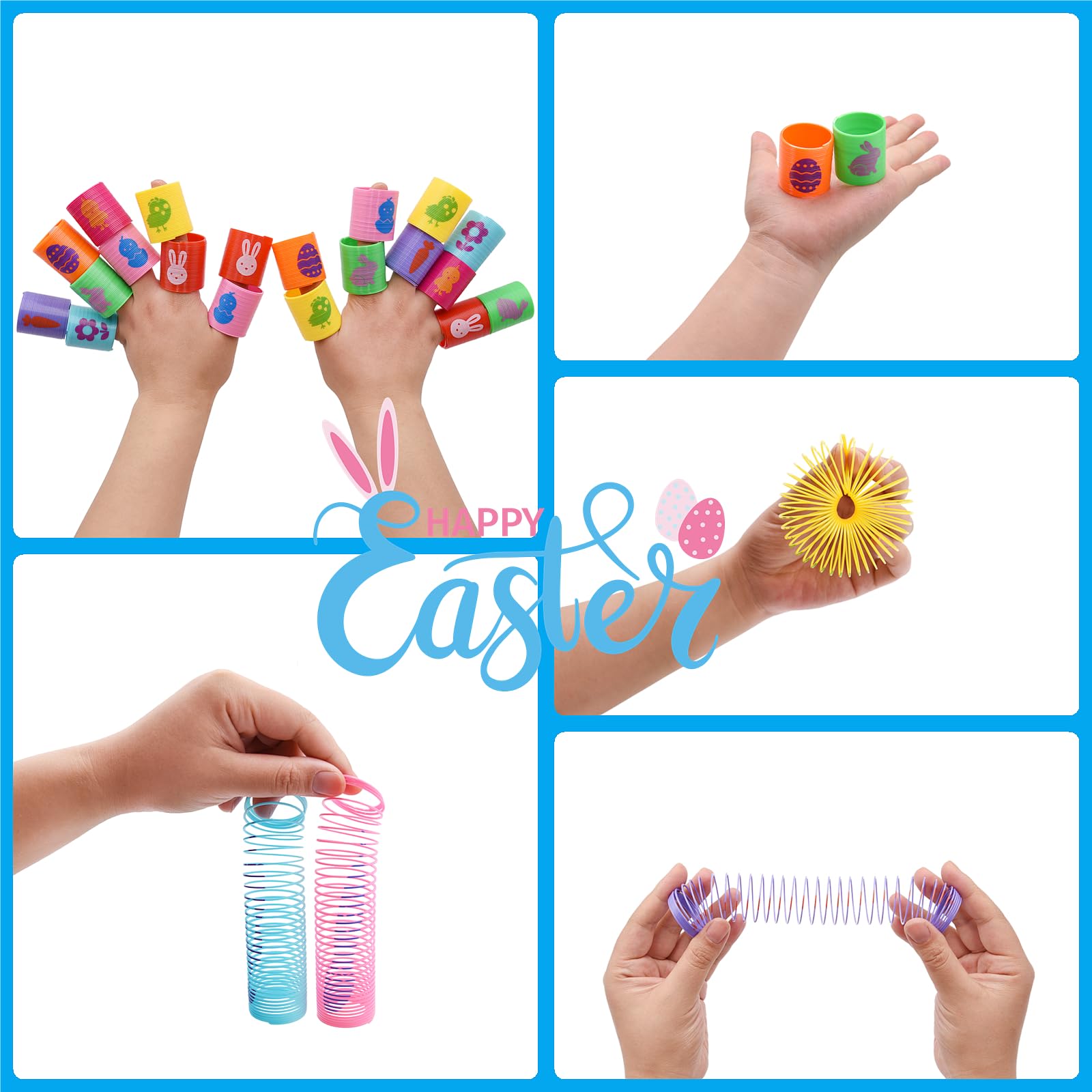 Eight color spring toys from Howzcci Easter set