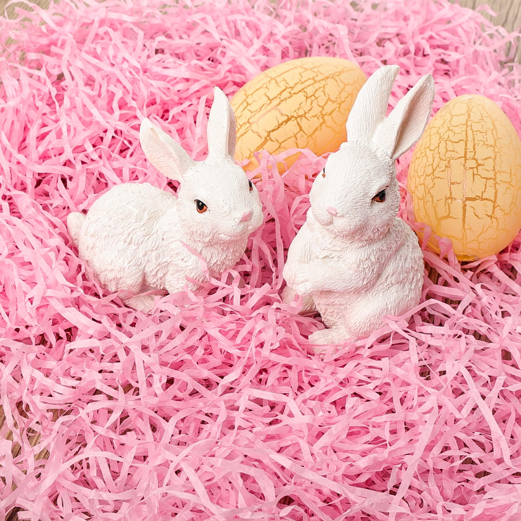Easter decor bunny statues gift idea for kids and family