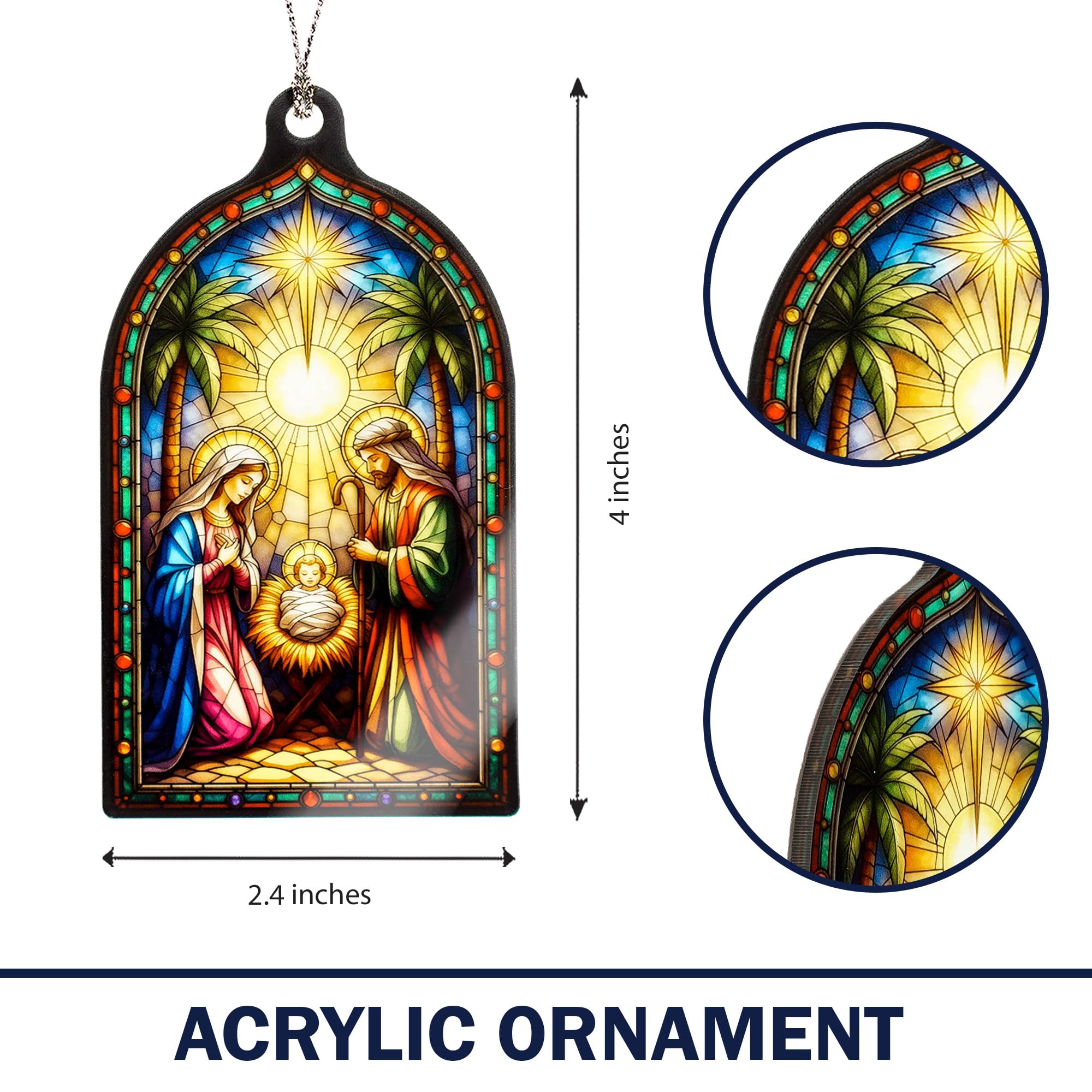 Christian gifts ornament 2025 decorative for tree or shelf
