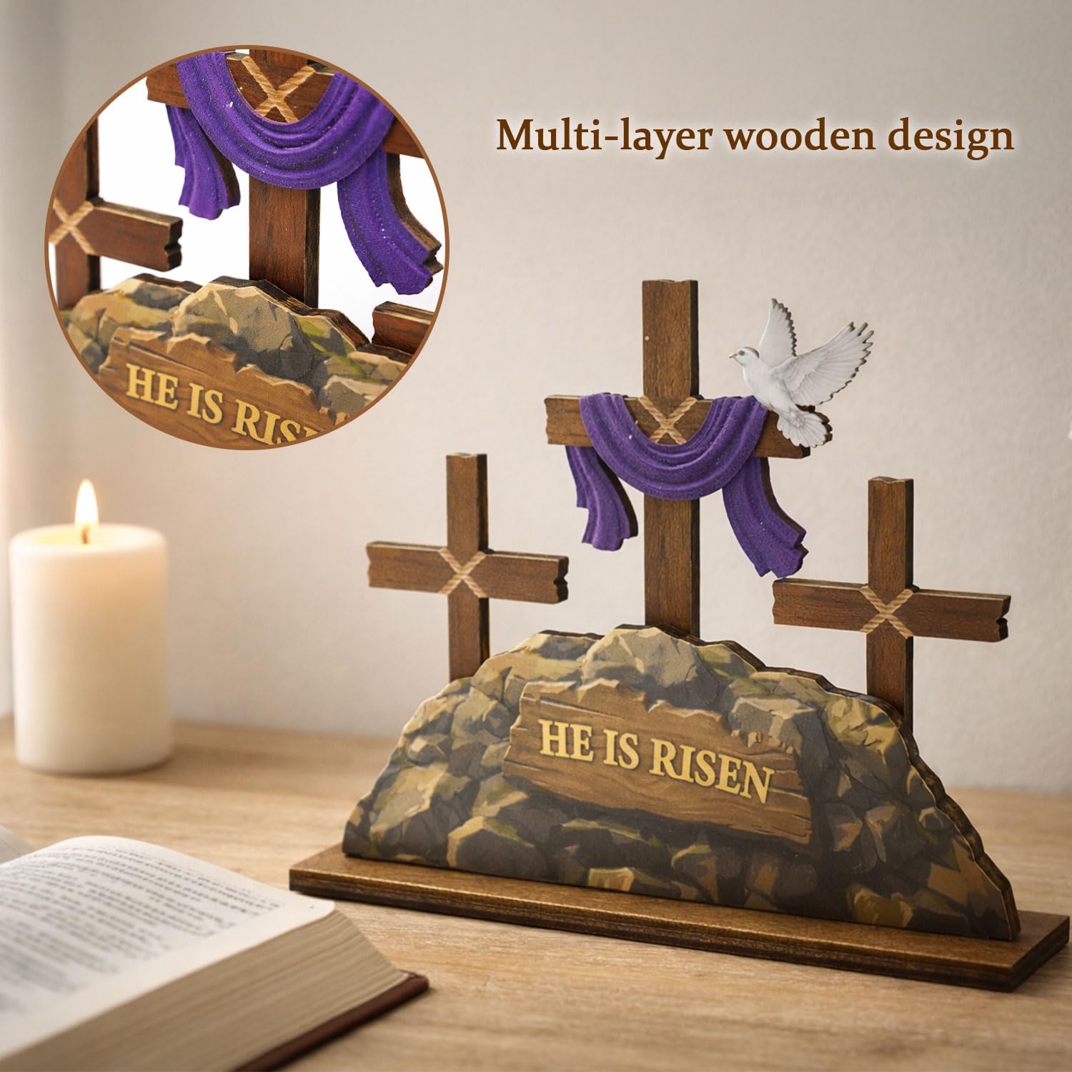 Easter dining table centerpiece for spring decor