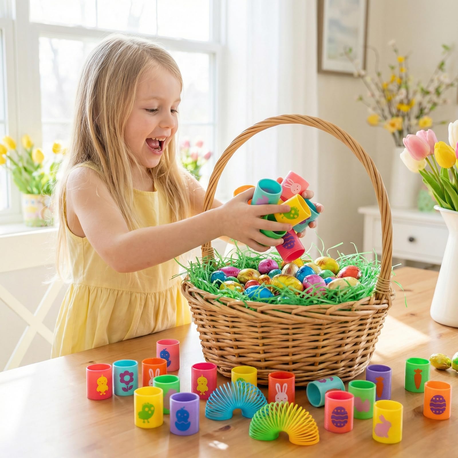 Magic slinky design Easter spring toy
