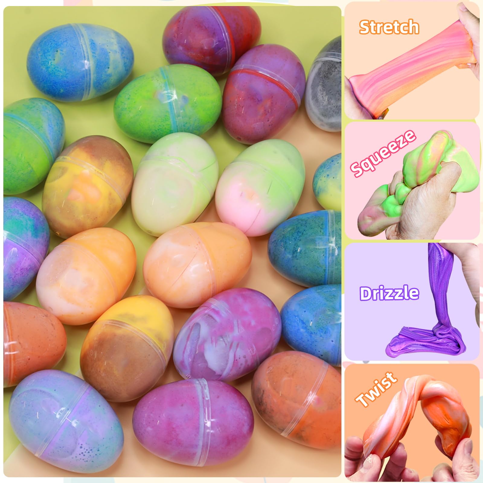Easter egg hunt filler slime eggs as party favors