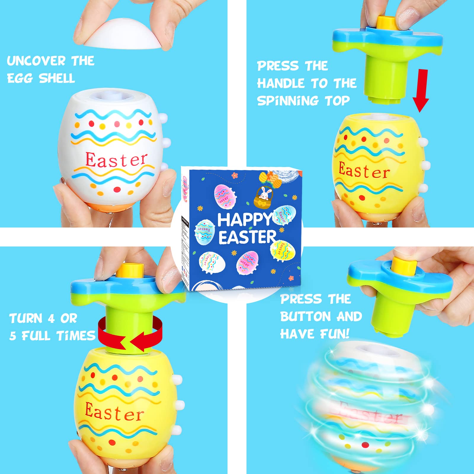 Kids easter toy glow in the dark party favors and games image