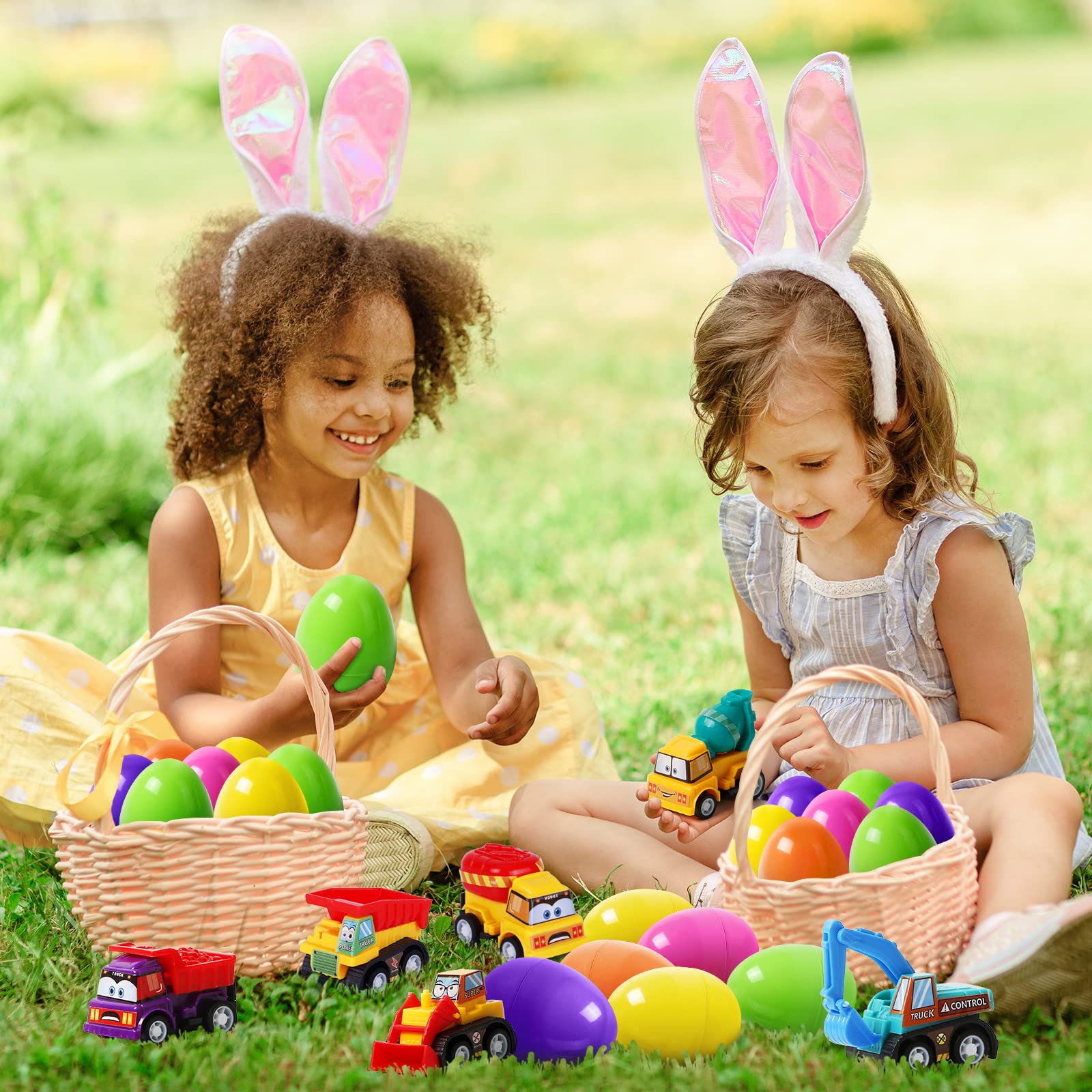 Eggs and cars suitable as party favors and rewards