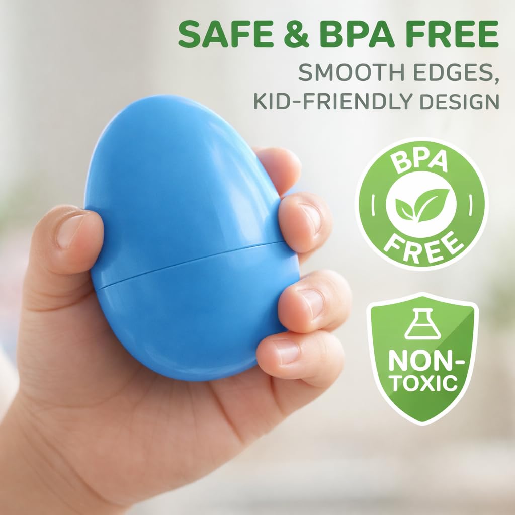Durable BPA-free plastic Easter eggs for kids