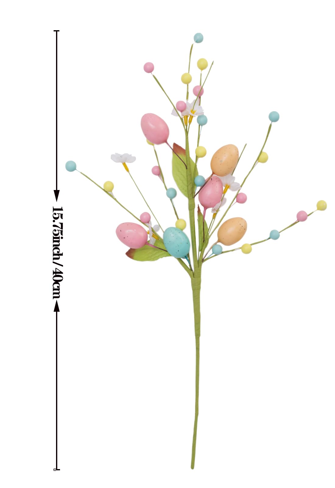 Easter floral arrangement foam flowers with wire stem