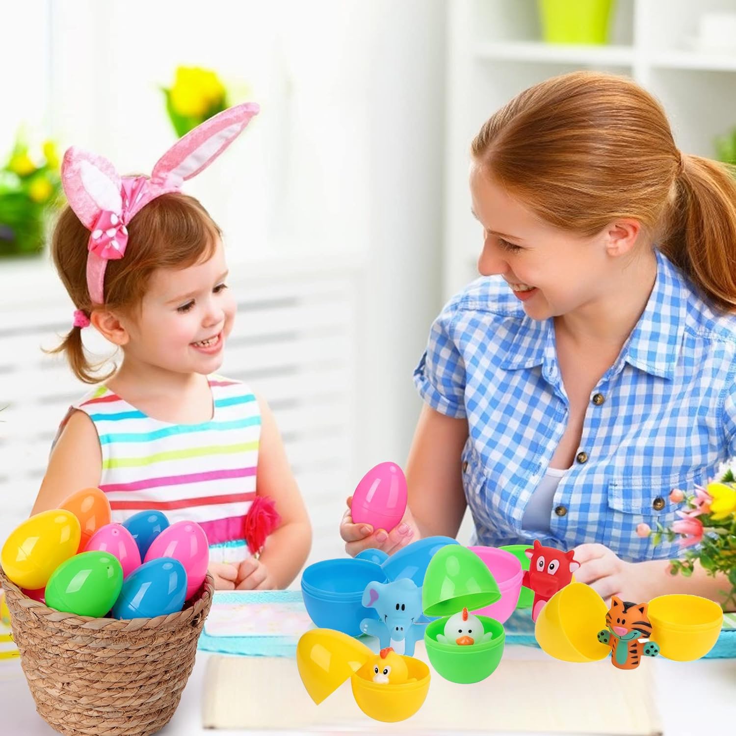 Easter gift set for schools and parties with eggs and puppets