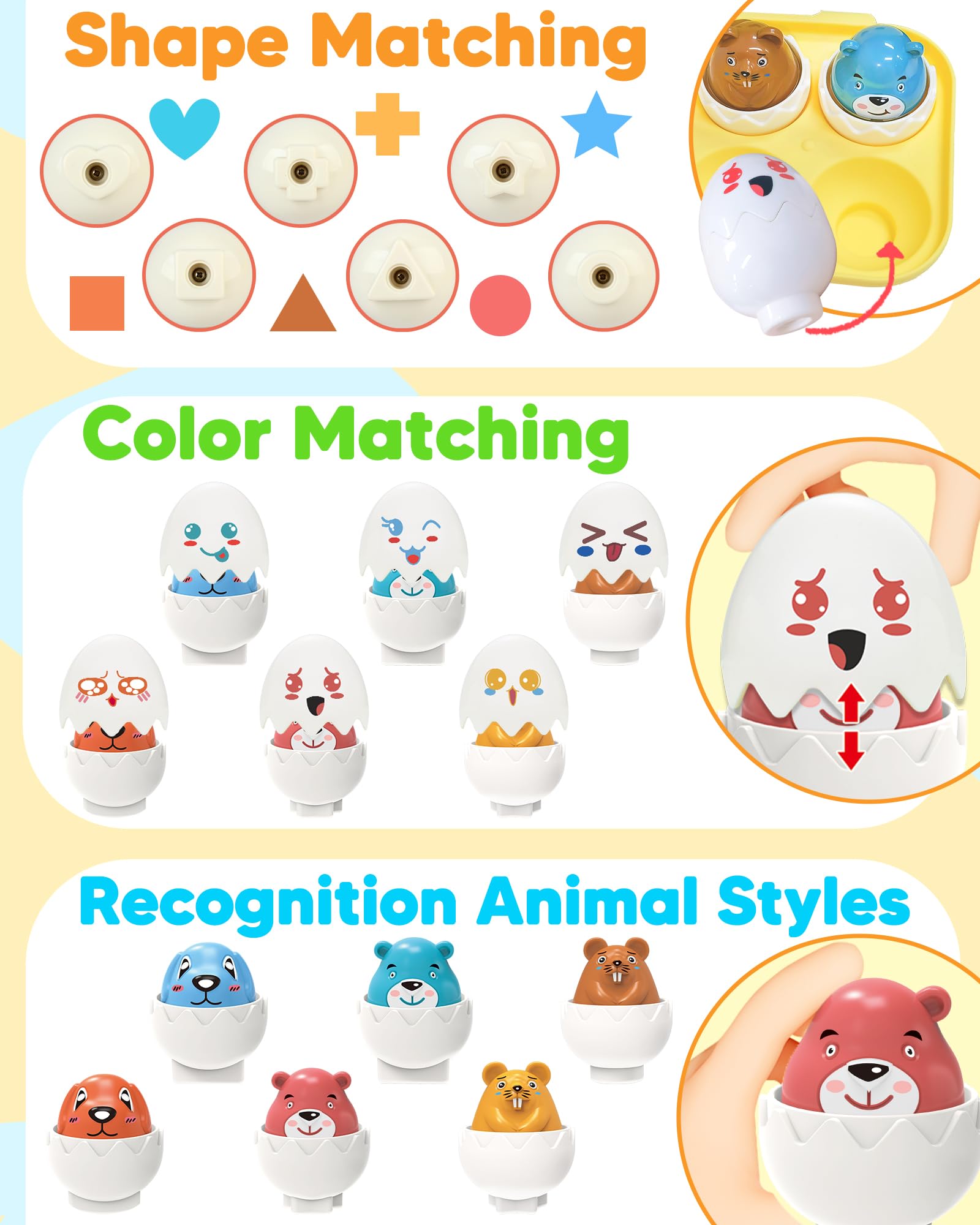 Durable Walenced Easter eggs designed for toddlers