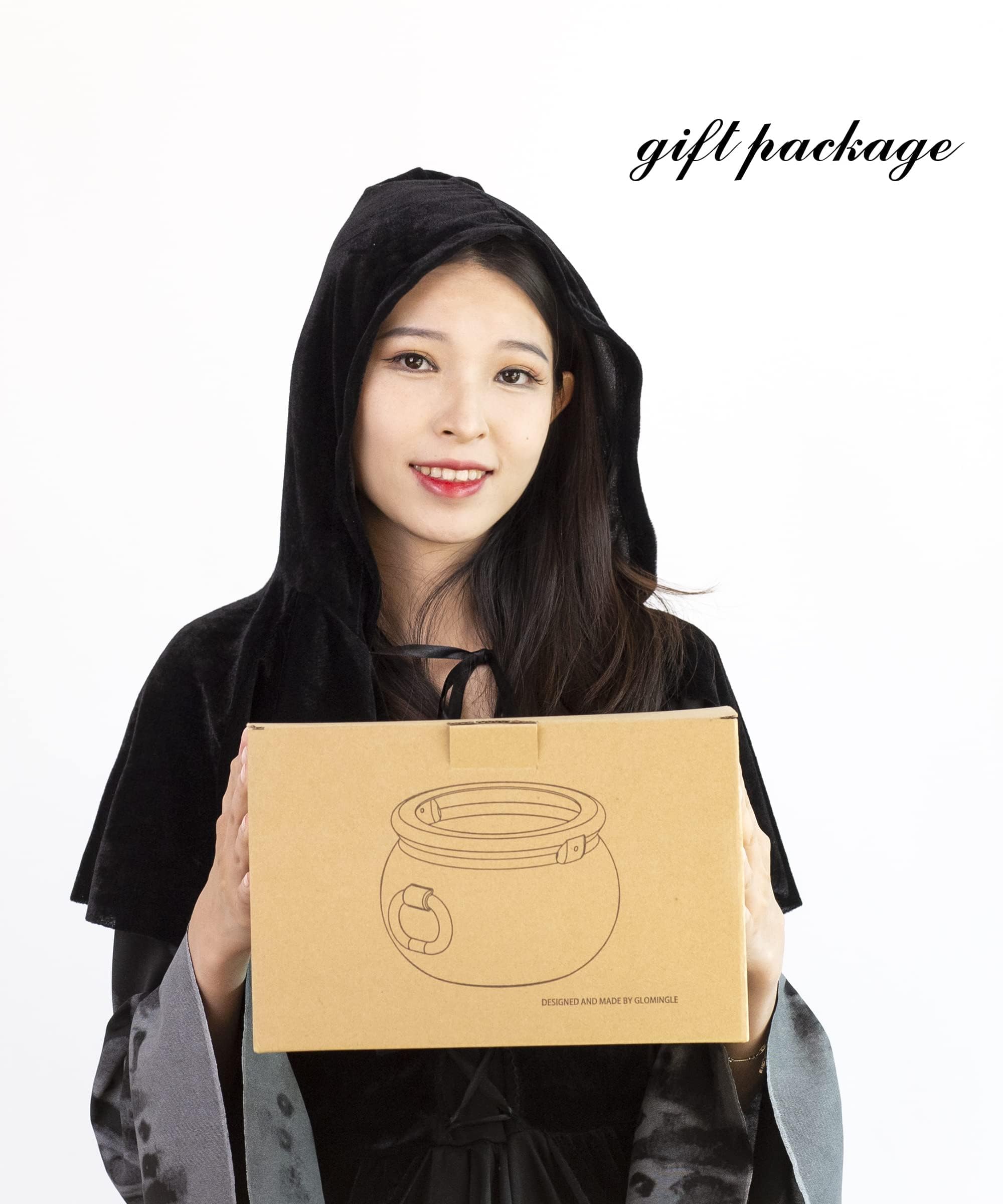 Box packaging for gifting Glocamping witch cauldron set