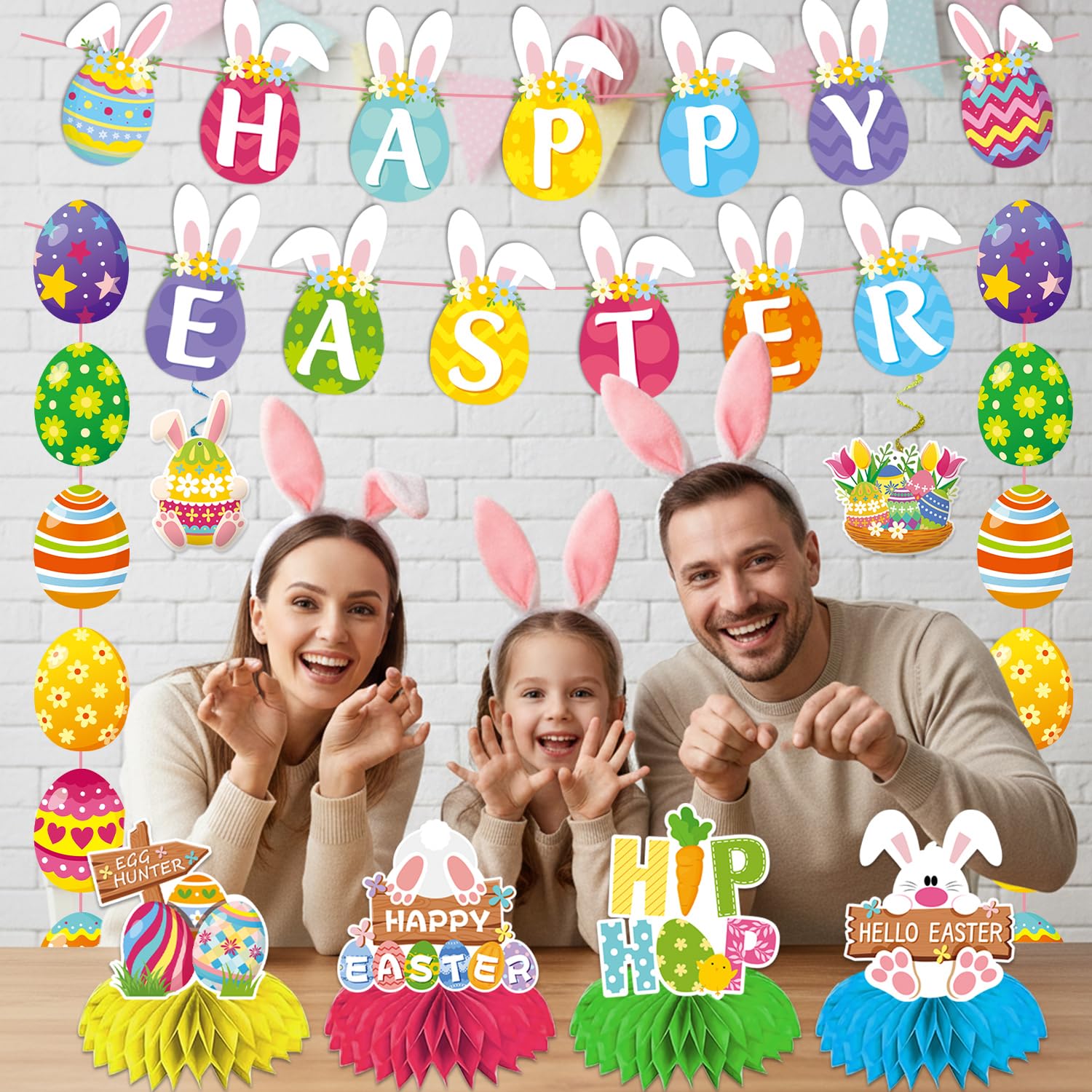 easter honeycomb centerpieces in packaging