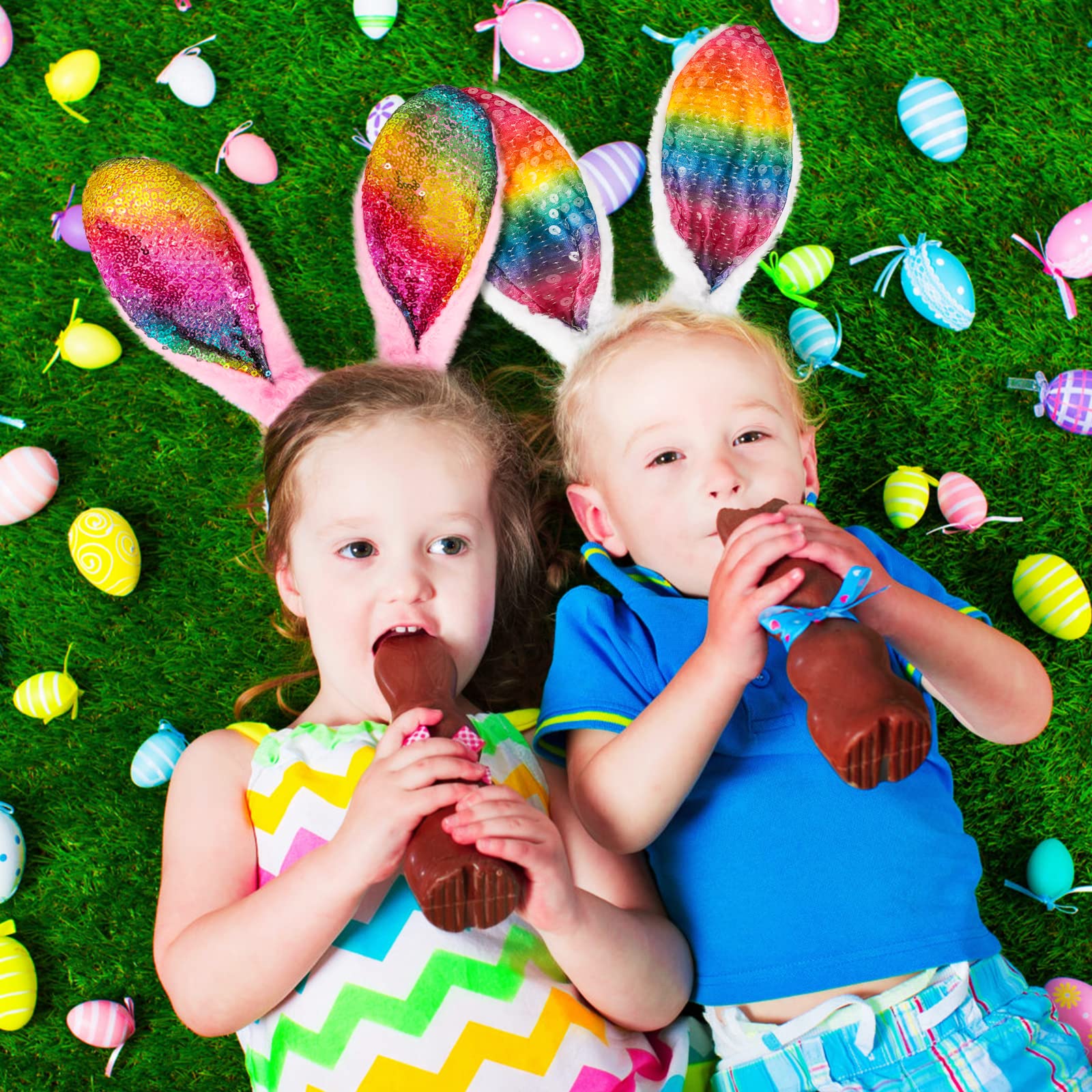 Pajama party Easter headbands for kids and adults