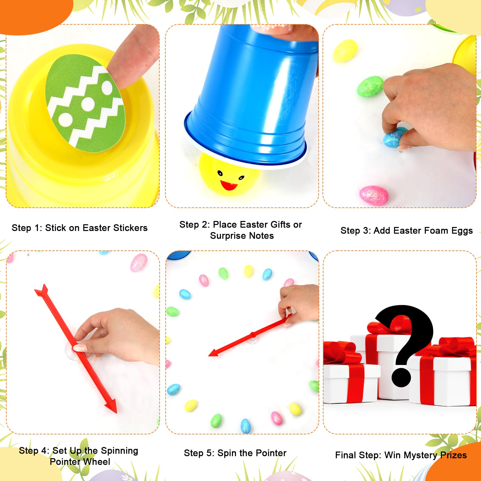 Easter party supplies packaging and components