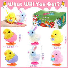 Colorful Easter themed box packaging for wind up toys