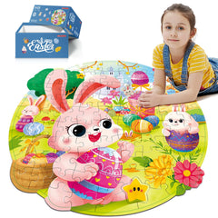 Easter puzzles for kids ages 4-8 jumbo floor puzzle with 79 pieces