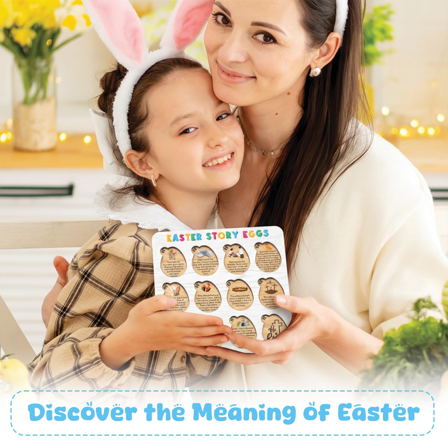 Easter Story Eggs 12 piece puzzle for Sunday school