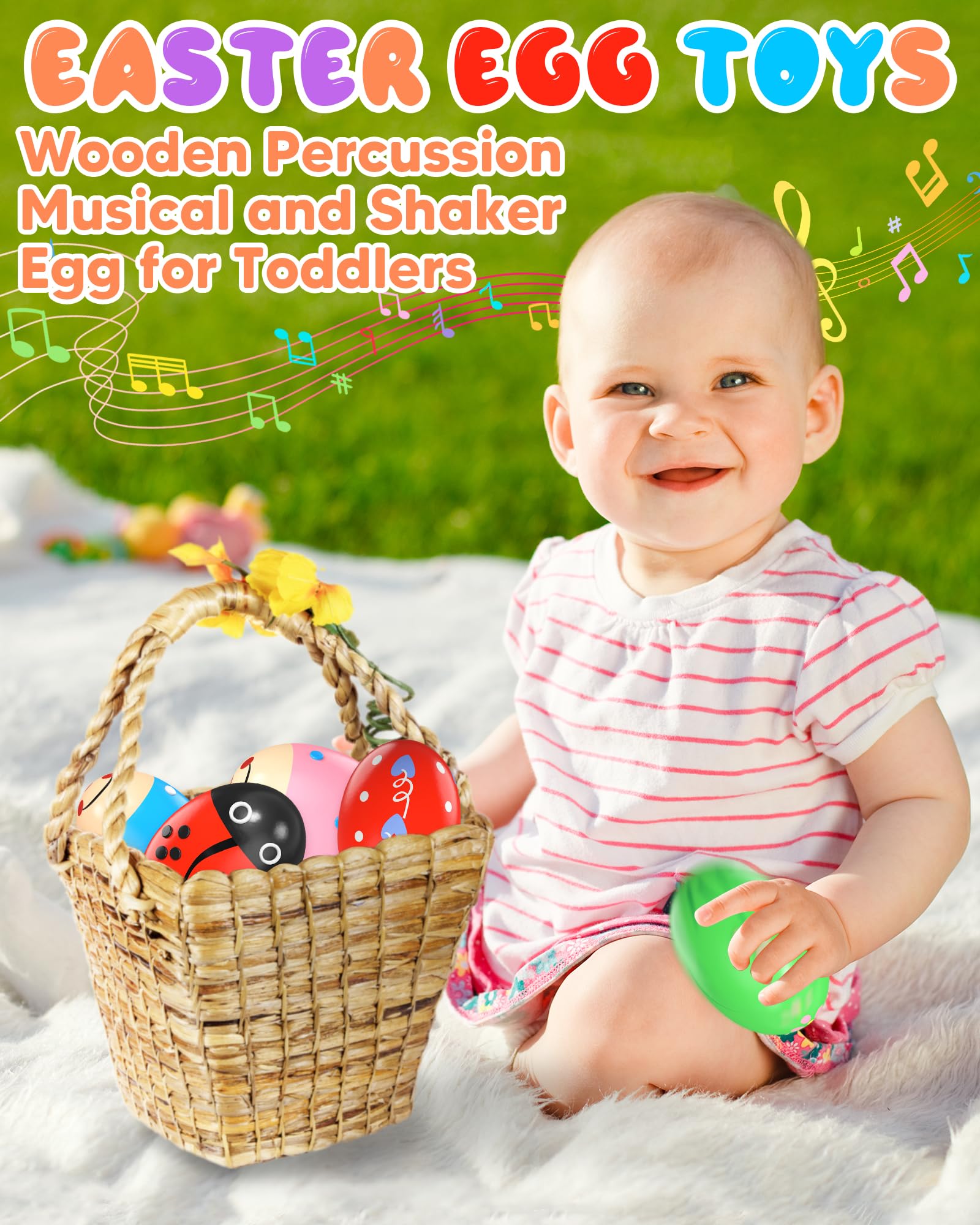 Easter basket filler toy Tonberless shaker for toddlers