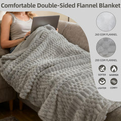 Eastsora electric flannel blanket fabric texture detail