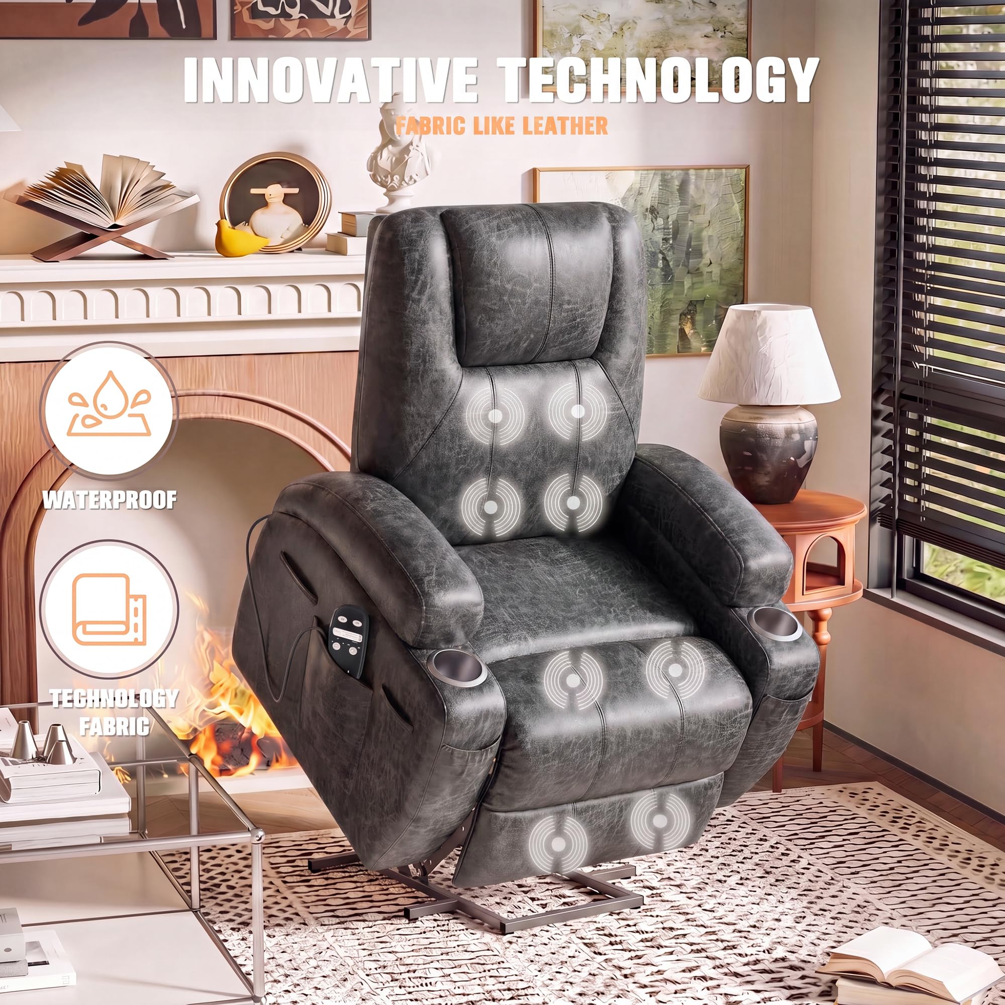 Wired remote control for recliner with massage and timer functions
