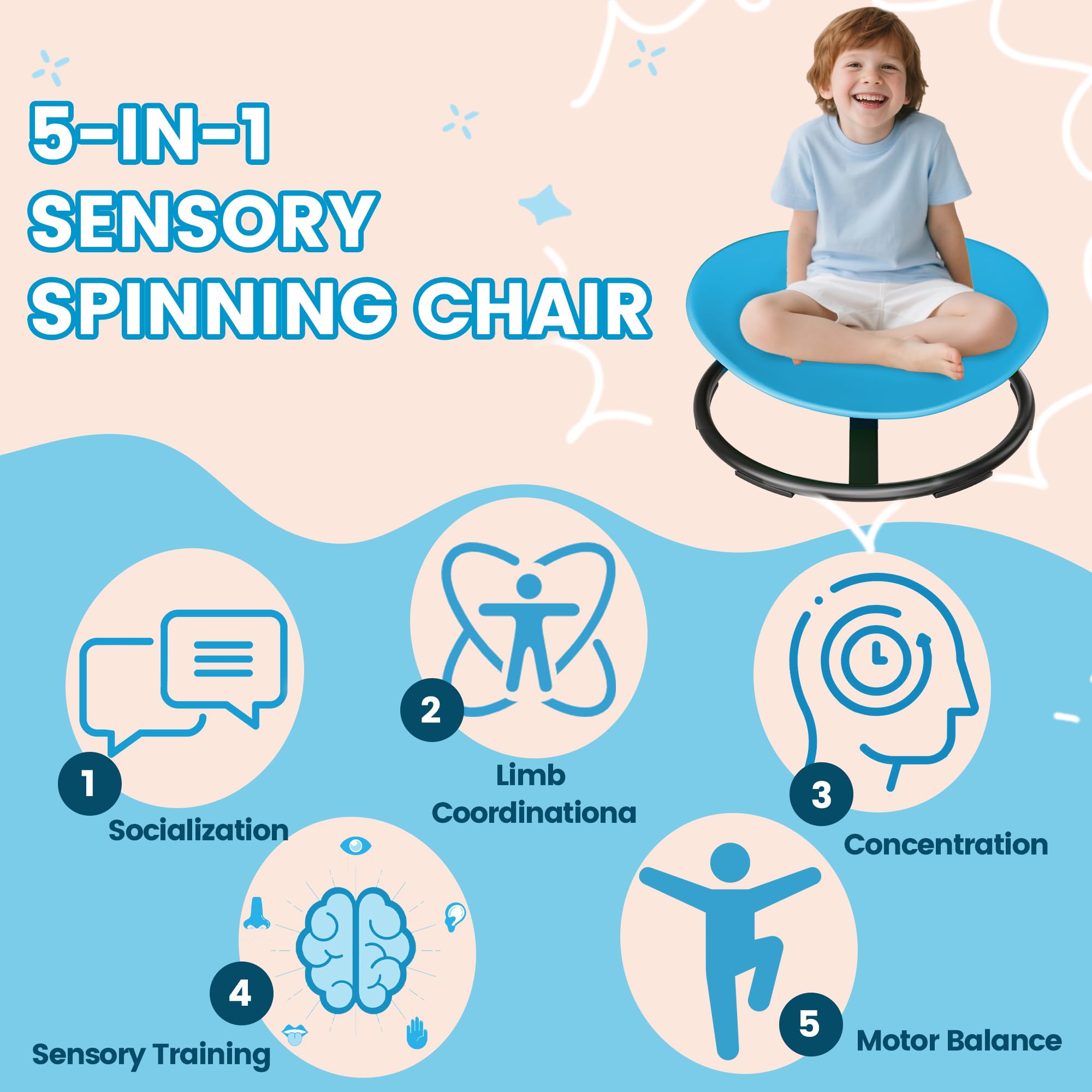 Indoor outdoor sensory chair for kids