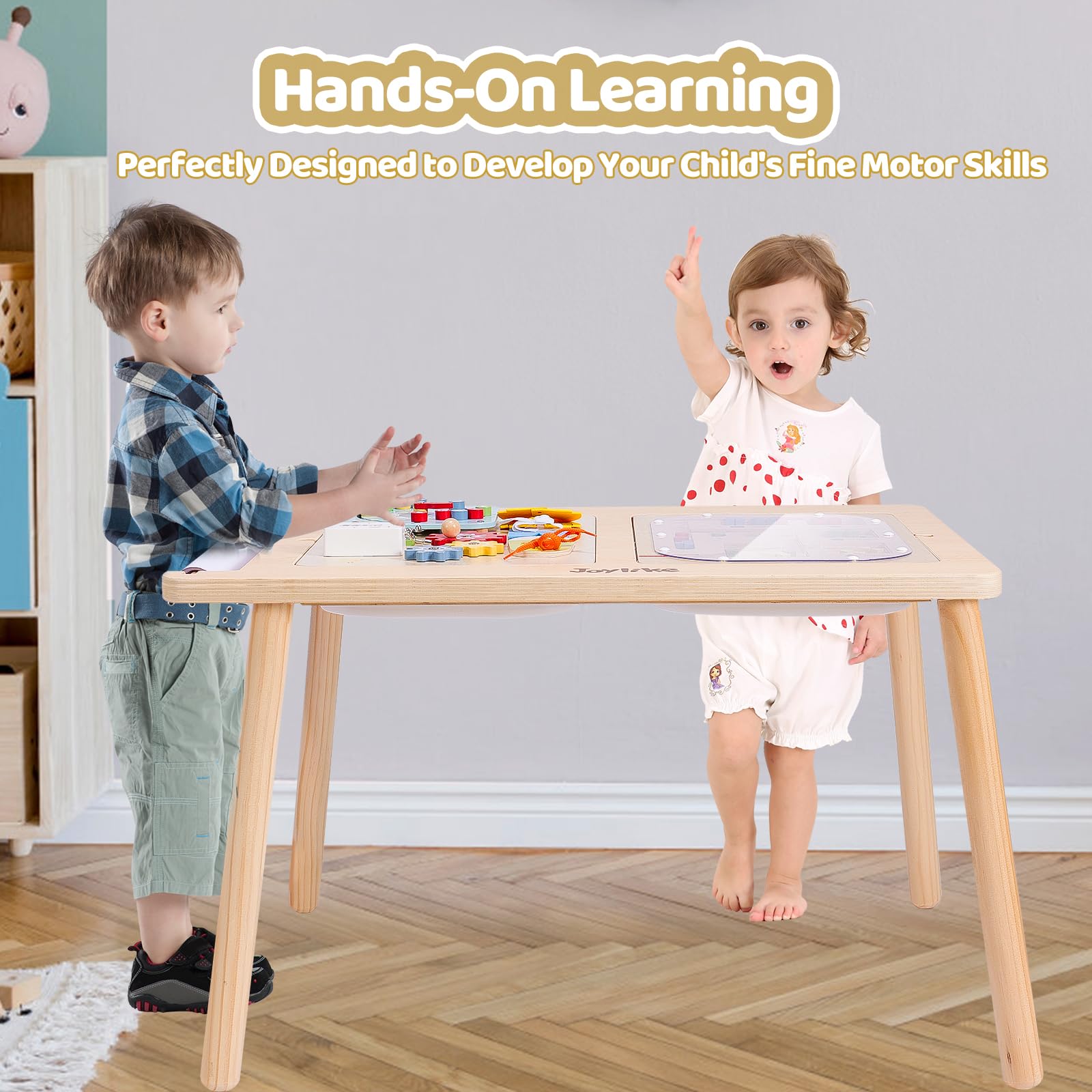Easy-clean surface on Joylike sensory table