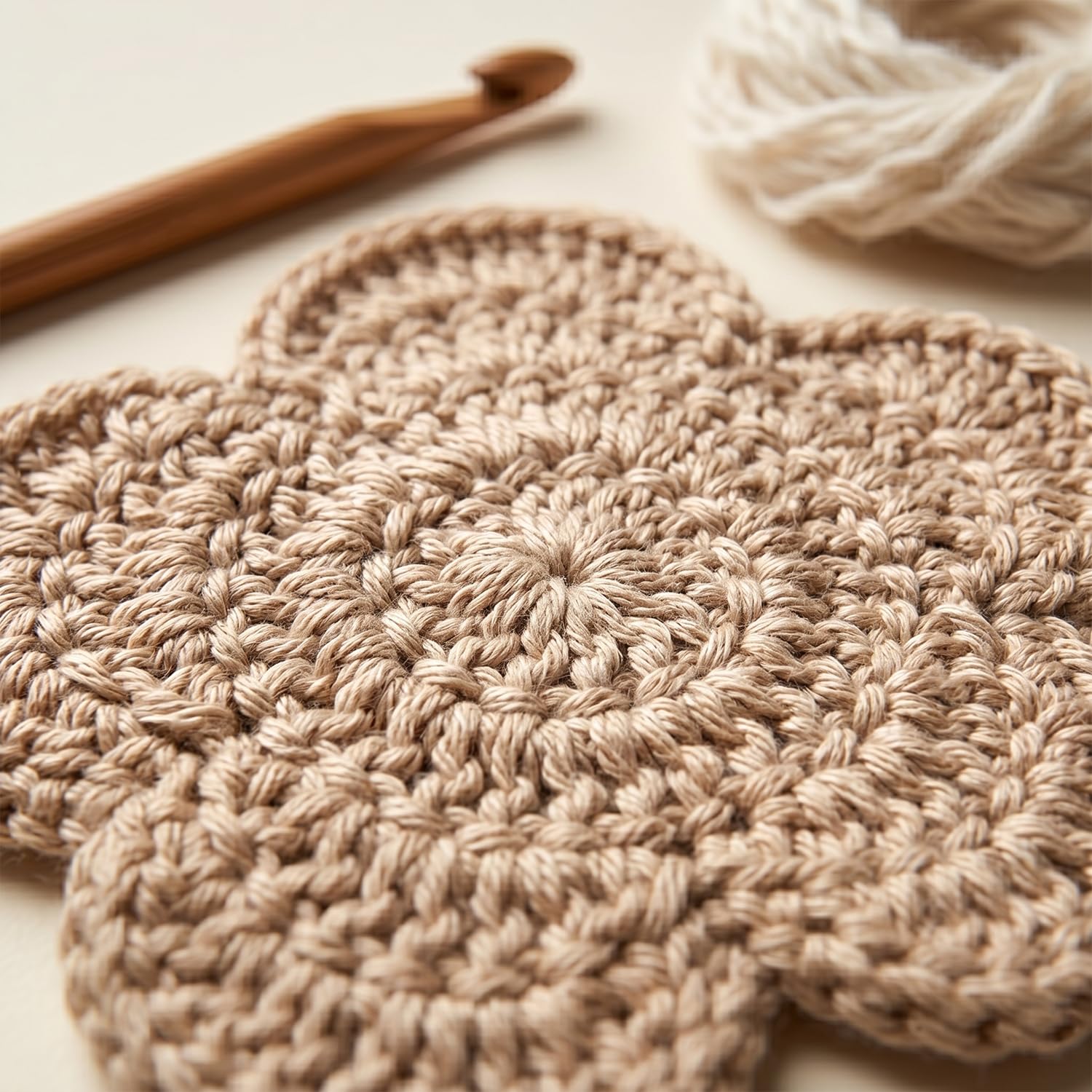 Home decor accessory crochet drink coasters