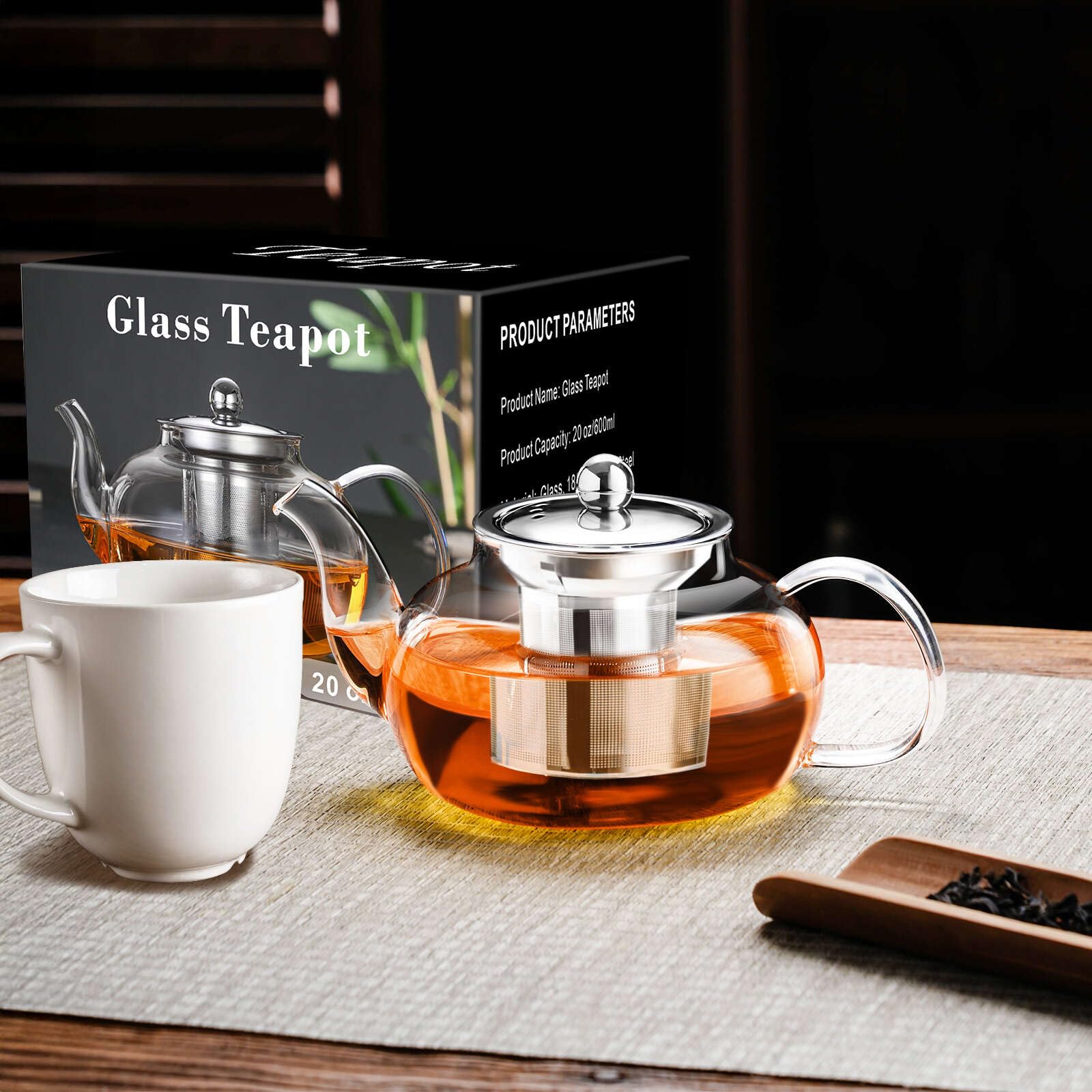 PARACITY teapot for stove in kitchen with 650 ml capacity