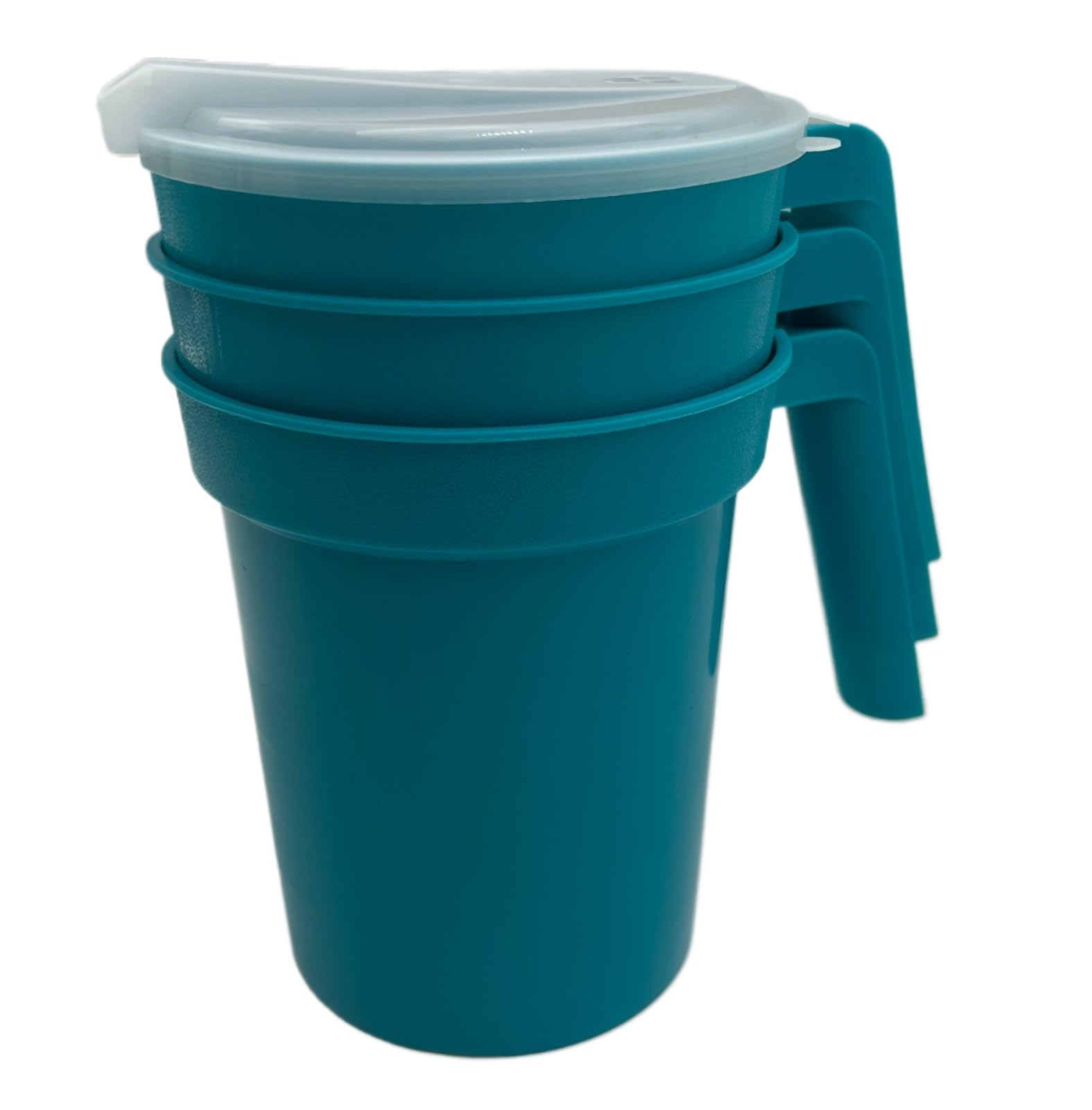 Leak resistant straw port lid on water pitcher