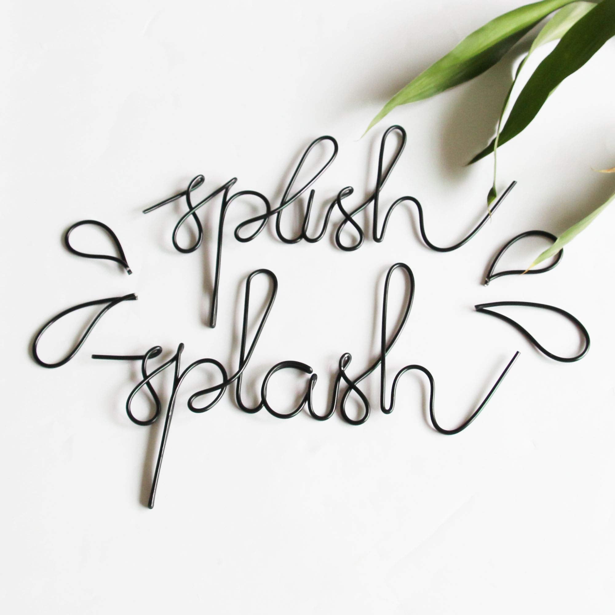 Kitchen or bathroom decor metal sign easy hang adhesive