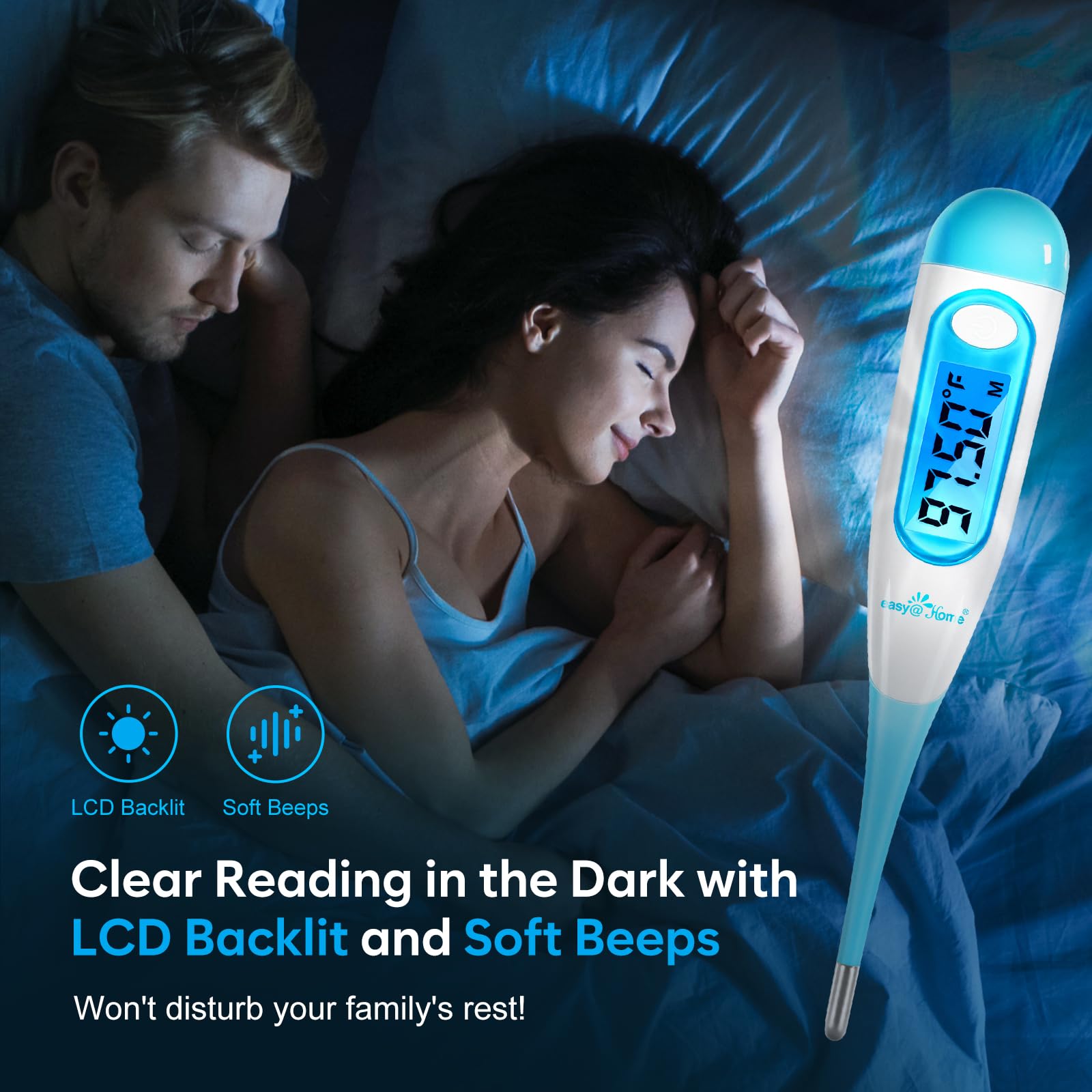 BBT thermometer with 90 second readings for accurate basal temperature