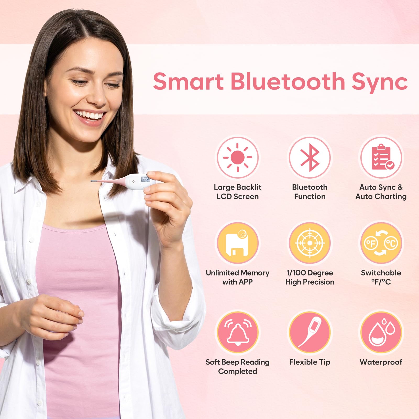 Premom app fertility data sync with easy@Home thermometer