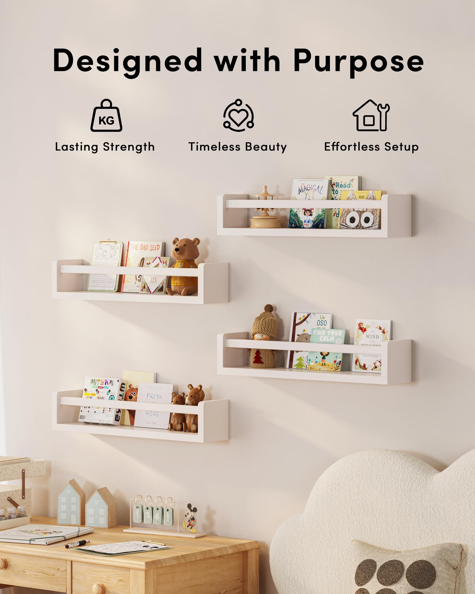 Smooth edge design no protruding hardware safety focused