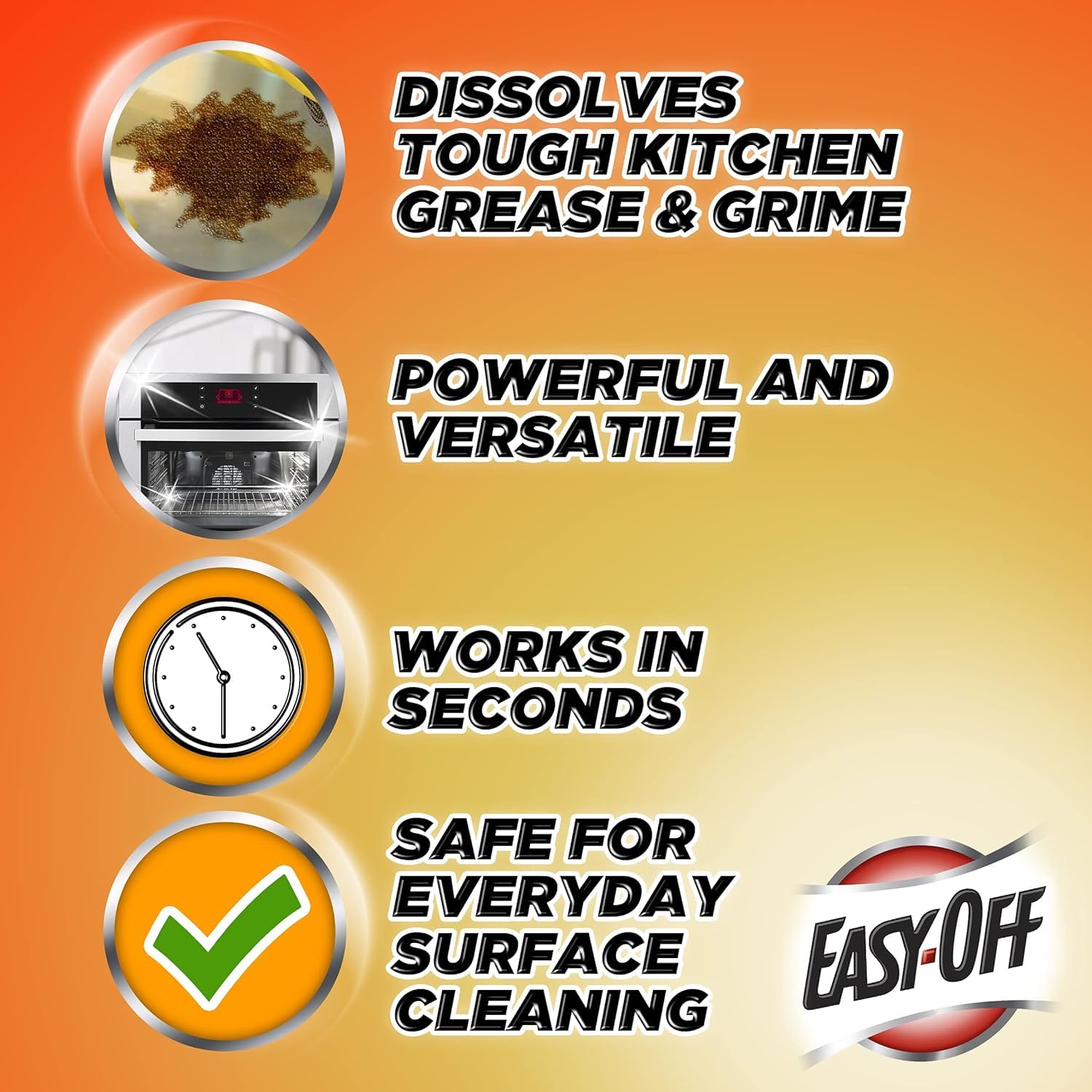 Specialty kitchen degreaser cleaner lemon 16 oz Easy Off