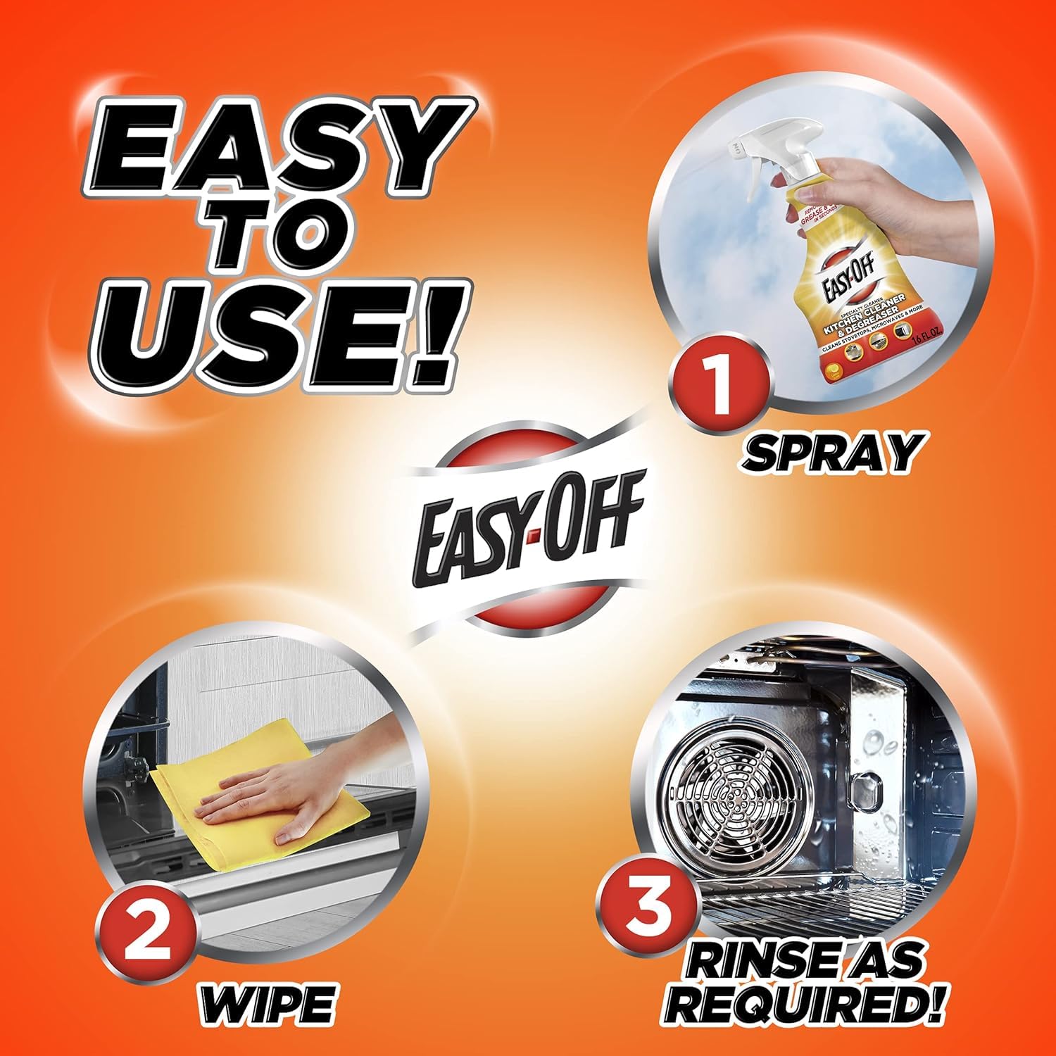 Easy Off lemon scented kitchen degreaser 16 oz bottle