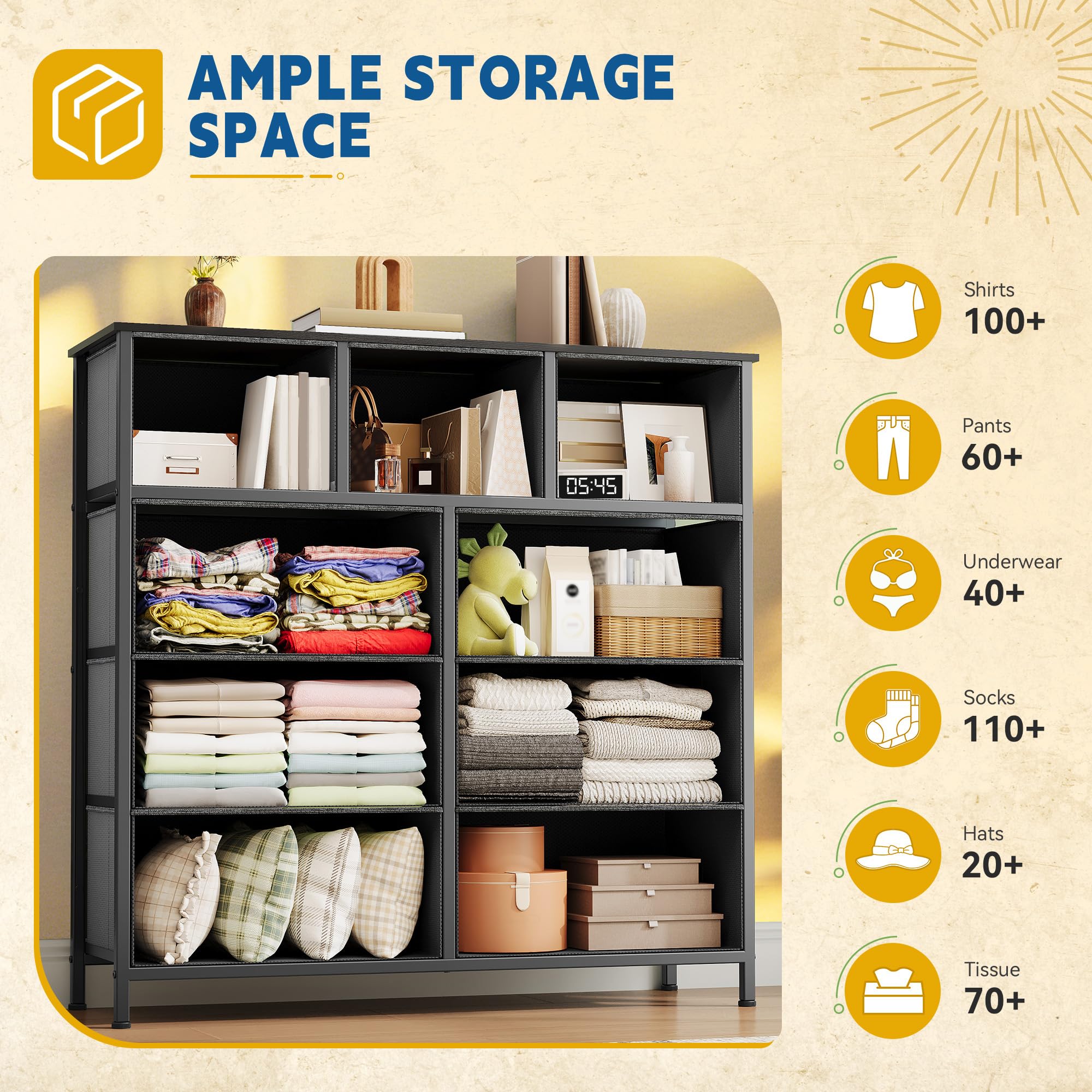 Overall dimensions 39.4 L x 11.8 W x 39.4 H DWVO dresser