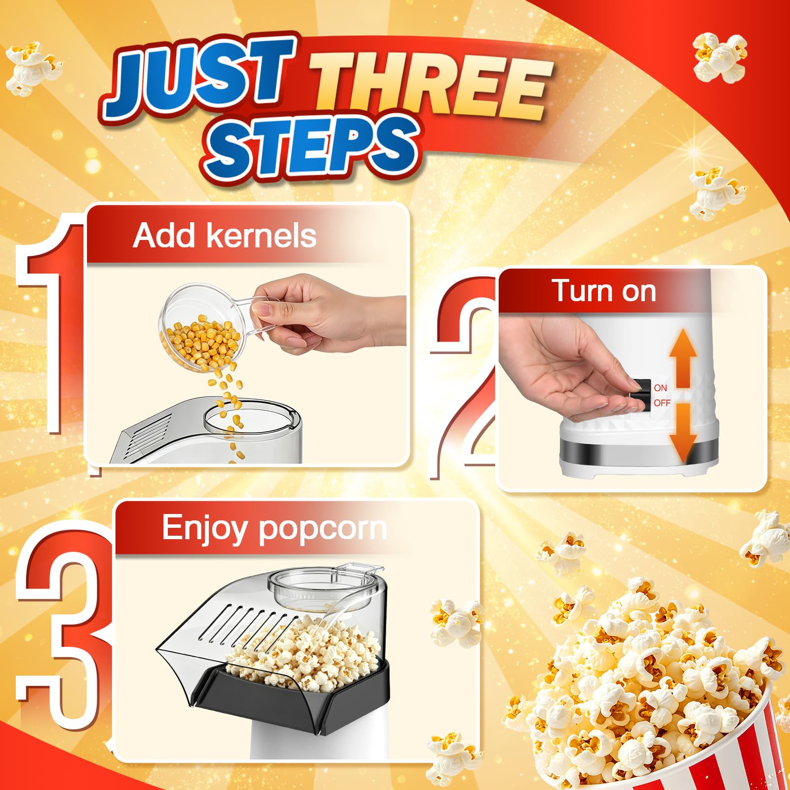 Easy to clean popcorn popper product image