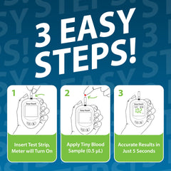 Glucose test strips fast 5 second results with EasyTouch