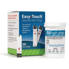 Easy Touch Glucose Test Strips 50ct compatible with EasyTouch Blood Glucose Meter