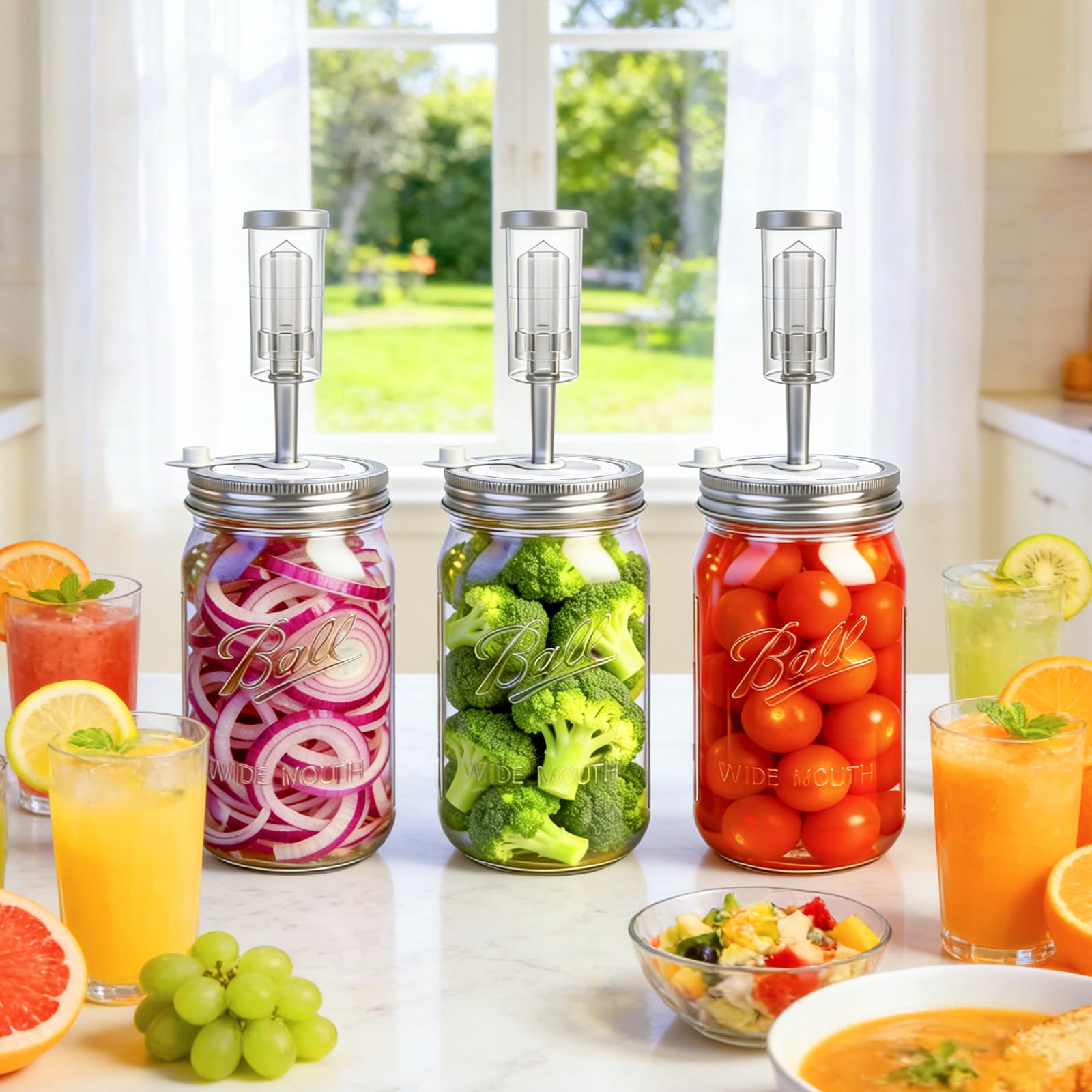 Easy to assemble and clean fermentation lid set