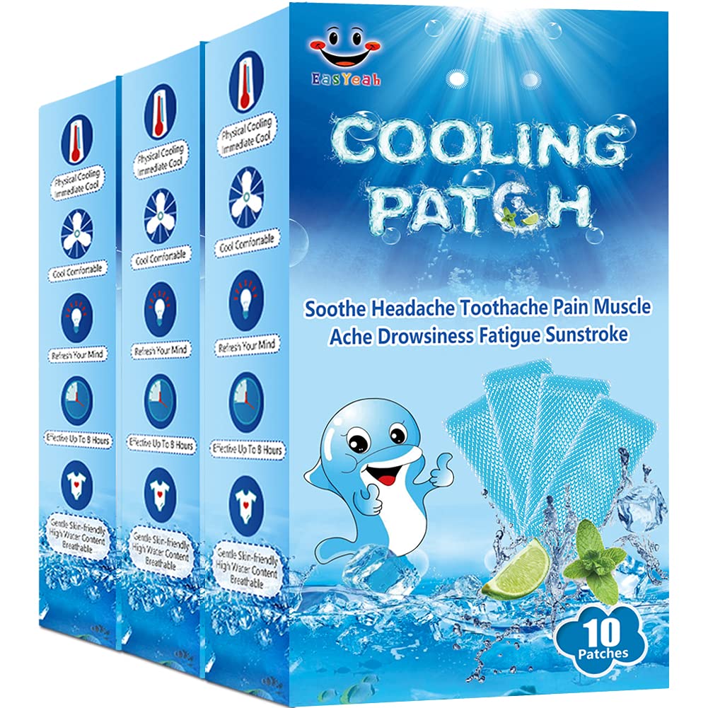 EasYeah cooling patches 30 sheets packaging