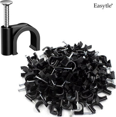 Ethernet cable clips in black Easytle