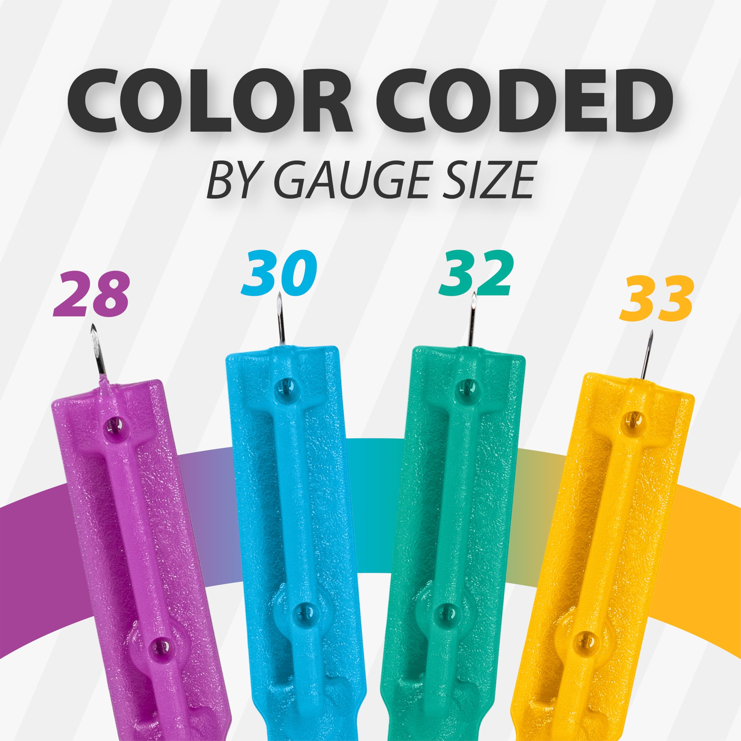 Sterile single-use 30 G lancets