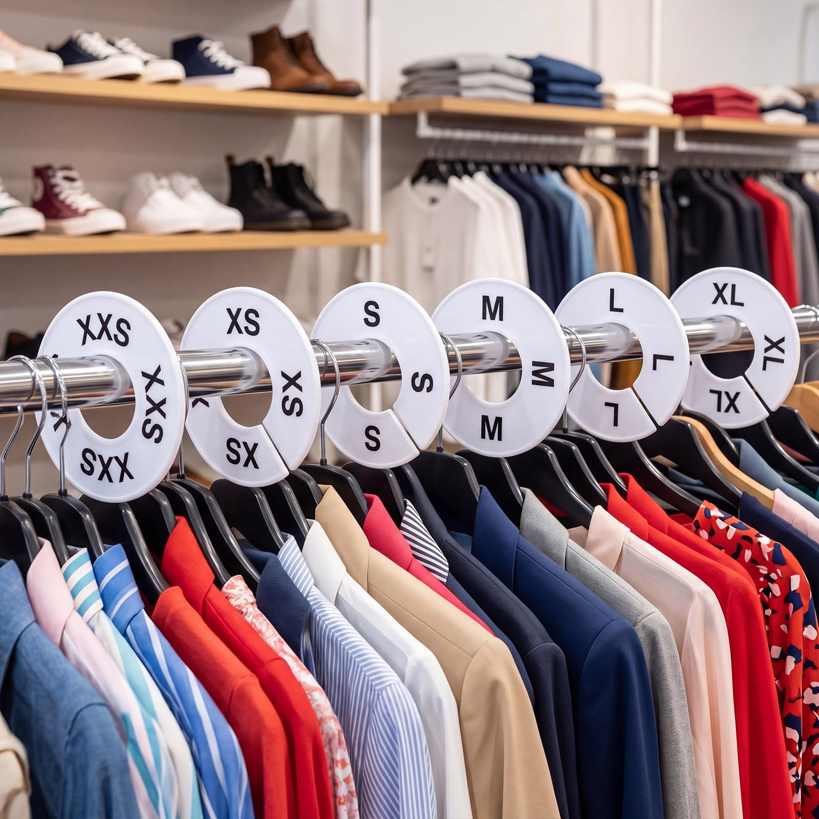 Compatible with closet rods hangers and rails