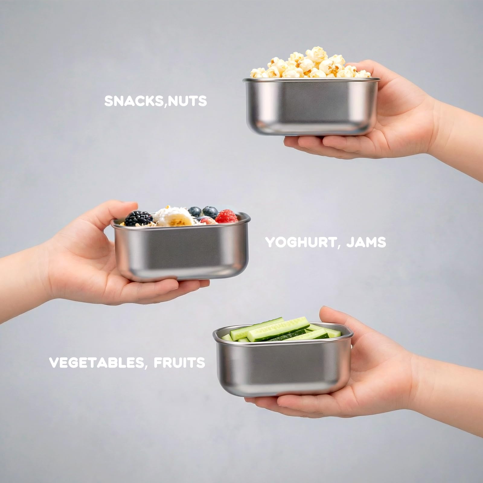 Leak-resistant EC-Gaze snack box with silicone lid