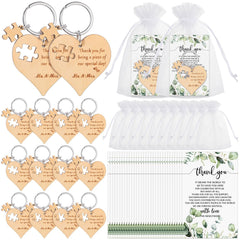 ecation wedding favors wood heart keychains