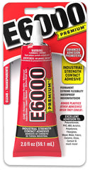 Eclectic E6000 Premium Clear Adhesive 2oz nozzle tip for crafts