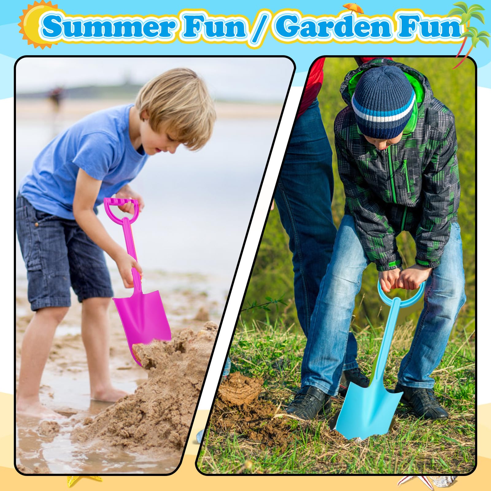 Beach sand toy shovel set for kids and adults outdoor use